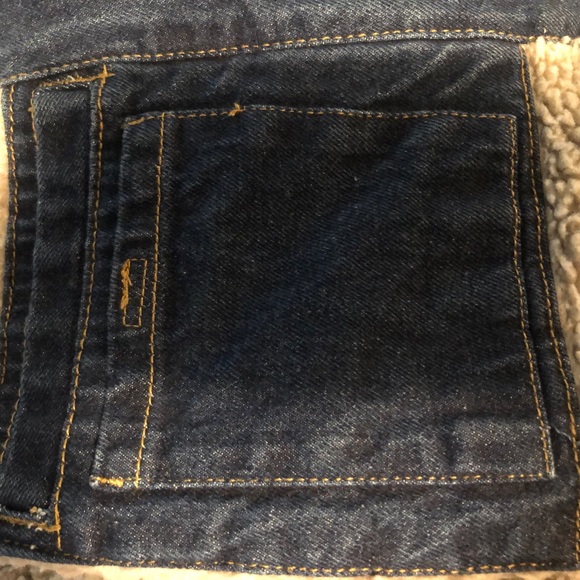 Wrangler Men’s Heavyweight Denim Blue Jean Jacket Gently Used Sized “L” Lined - Picture 4 of 14